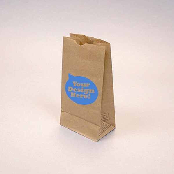 Custom-Printed Natural Kraft 6-lb G